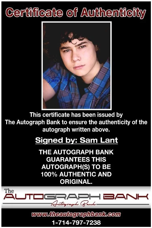 Sam Lant — Sam Lant authentic signed celebrity 8x10 photo W/Cert Autographed 132716c1, image 2