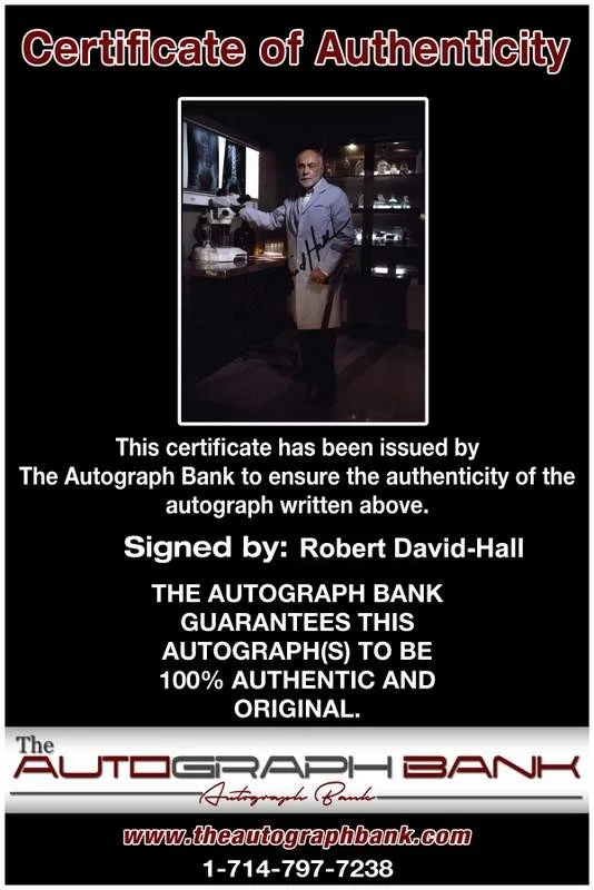 Robert David-Hall — Robert David-Hall signed celebrity 8x10 photo W/Cert Autograph 0635, image 2