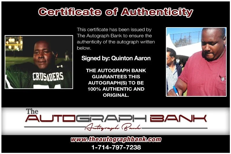Quinton Aaron — Quinton Aaron authentic signed celebrity 8x10 photo W/Cert Autographed 132716a1, image 2