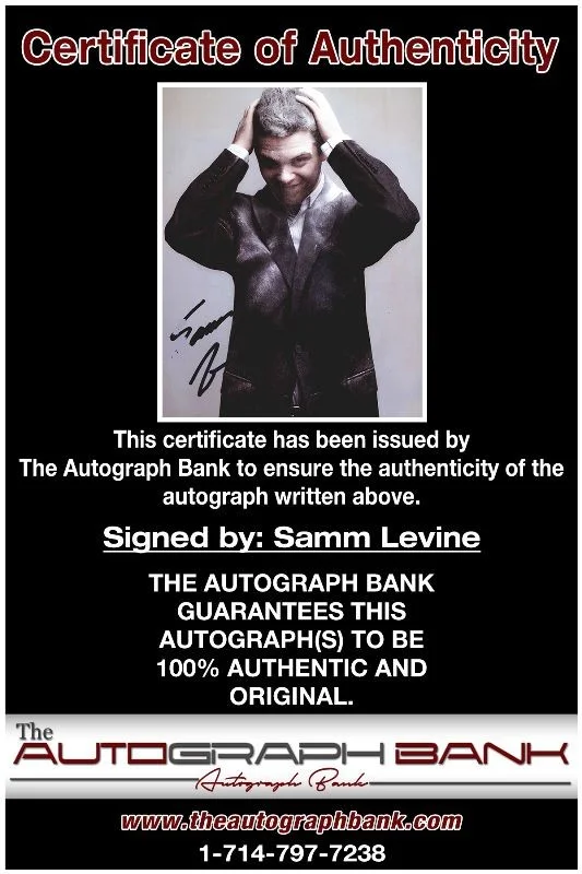Samm Levine — Samm Levine authentic signed celebrity 8x10 photo W/Cert Autographed 132716b1, изображение 2