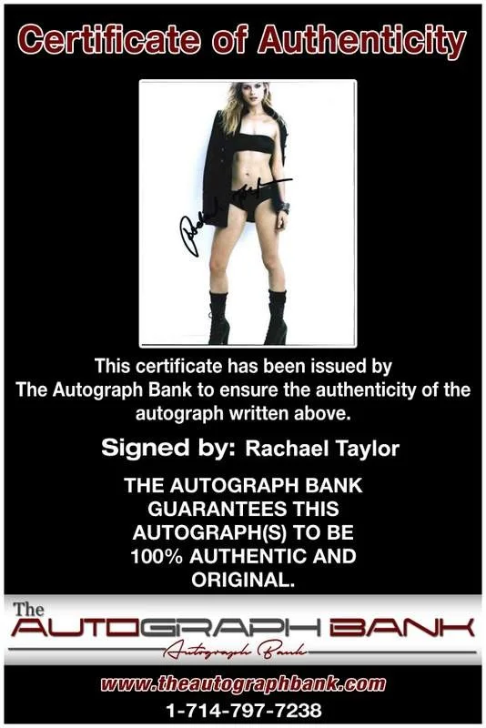 Rachael Taylor — Rachael Taylor signed celebrity 8x10 photo W/Cert Autograph 0309, image 2
