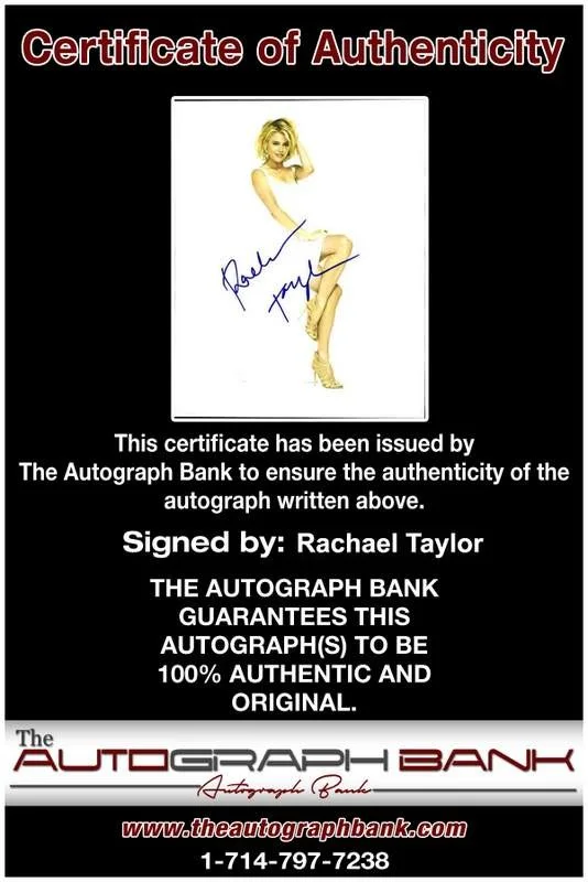 Rachael Taylor — Rachael Taylor signed celebrity 8x10 photo W/Cert Autograph 0308, изображение 2