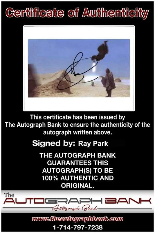 Ray Park — Ray Park signed celebrity 8x10 photo W/Cert Autograph 0311, изображение 2