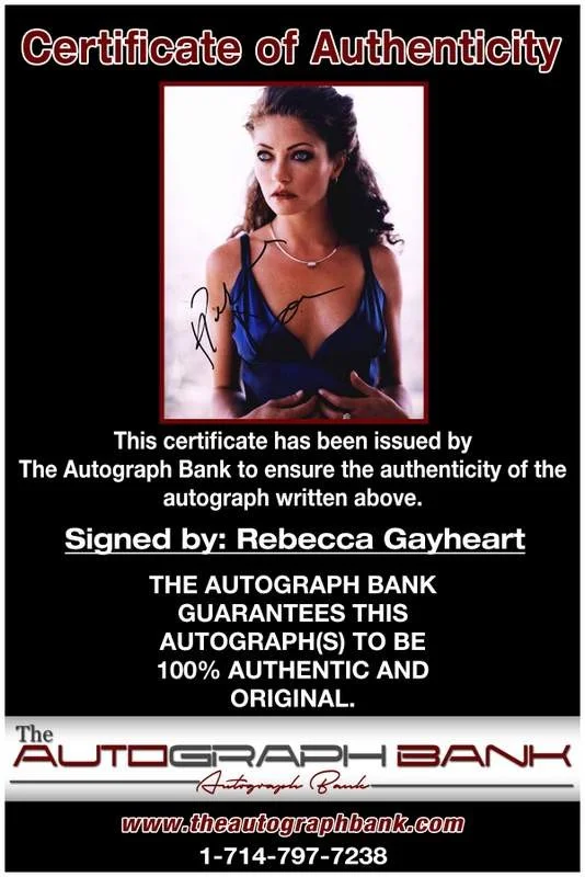 Rebecca Gayheart — Rebecca Gayheart authentic signed celebrity 8x10 photo W/Cert Autographed A0001, изображение 2