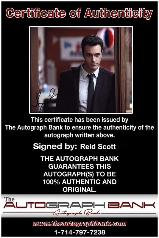 Reid Scott — Reid Scott signed celebrity 8x10 photo W/Cert Autograph 0595, изображение 2