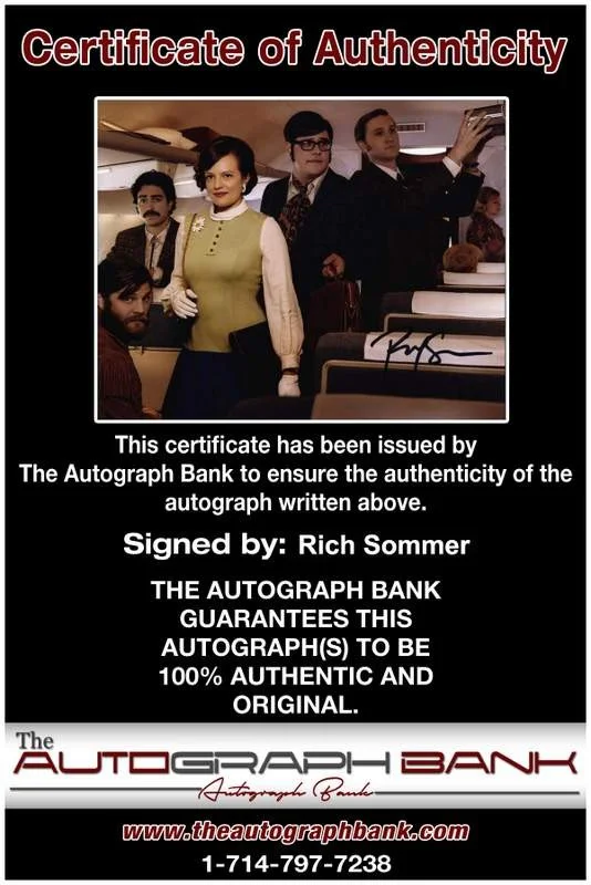 Rich Sommer — Rich Sommer signed celebrity 8x10 photo W/Cert Autograph 0004, image 2