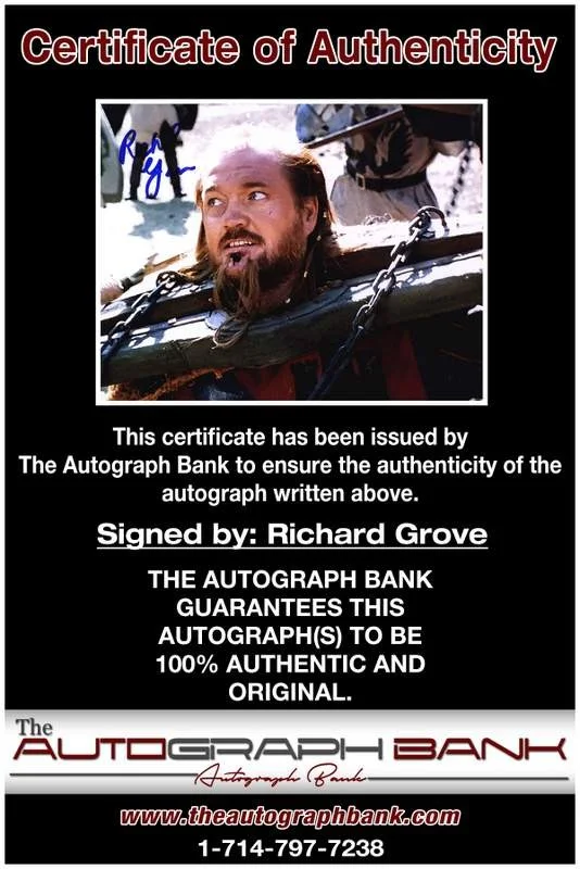 Richard Grove — Richard Grove authentic signed celebrity 8x10 photo W/Cert Autographed A0003, image 2