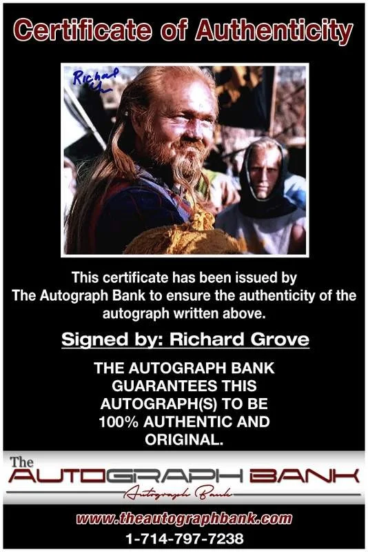 Richard Grove — Richard Grove authentic signed celebrity 8x10 photo W/Cert Autographed A0005, image 2