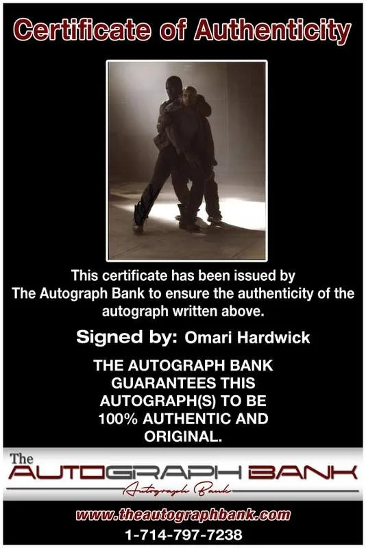 Omari Hardwick — Omari Hardwick signed celebrity 8x10 photo W/Cert Autograph 0535, изображение 2