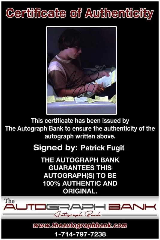 Patrick Fugit — Patrick Fugit signed celebrity 8x10 photo W/Cert Autograph 0539, изображение 2