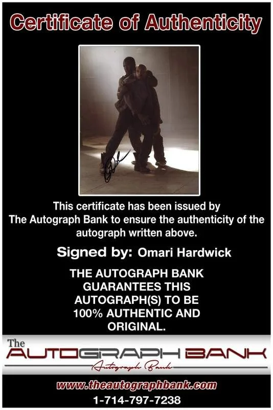 Omari Hardwick — Omari Hardwick signed celebrity 8x10 photo W/Cert Autograph 0536, изображение 2