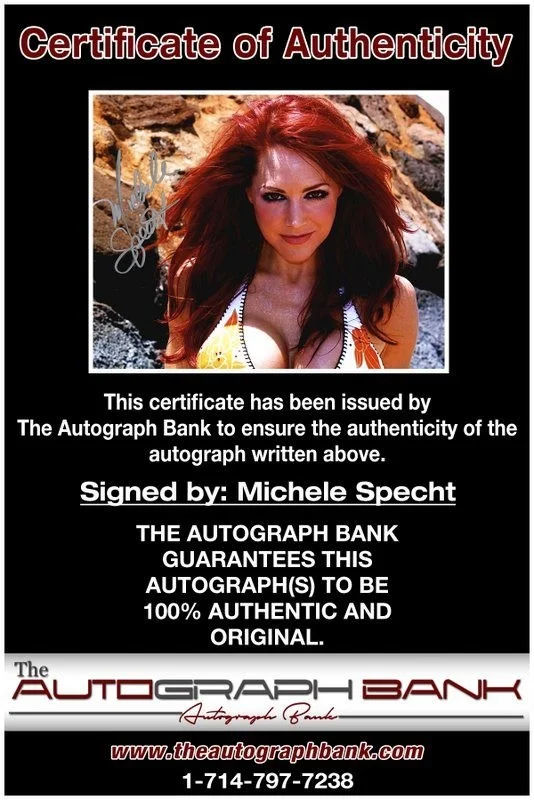 Michele Specht — Michele Specht authentic signed celebrity 8x10 photo W/Cert Autographed D4, изображение 2