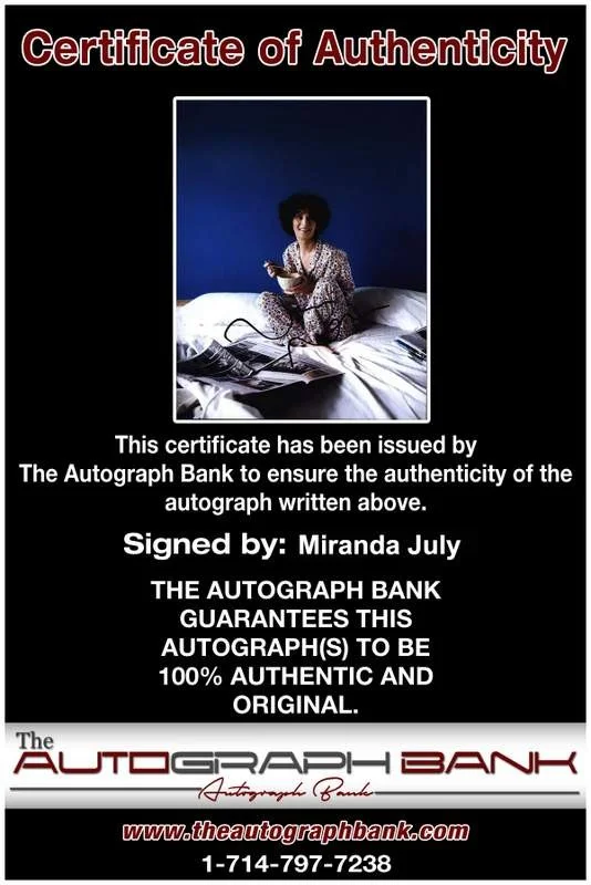 Miranda July — Miranda July signed celebrity 8x10 photo W/Cert Autograph 0003, image 2