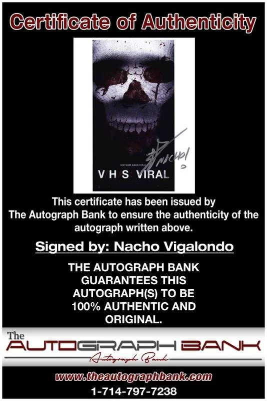Nacho Vigalondo — Nacho Vigalondo authentic signed celebrity 8x10 photo W/Cert Autographed A0002, изображение 2