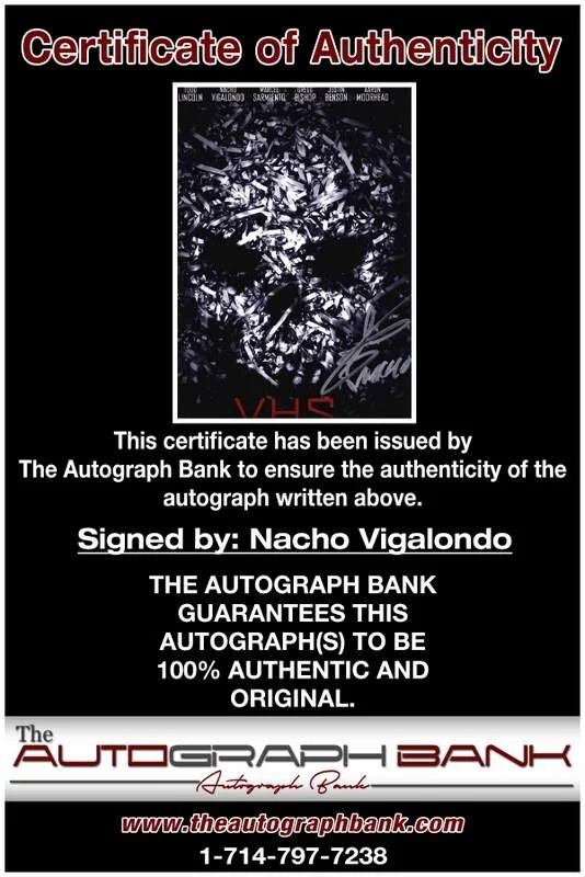Nacho Vigalondo — Nacho Vigalondo authentic signed celebrity 8x10 photo W/Cert Autographed A0001, изображение 2