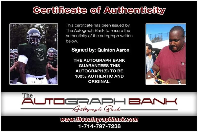 Quinton Aaron — Quinton Aaron signed celebrity 8x10 photo W/Cert Autograph 0566, image 2