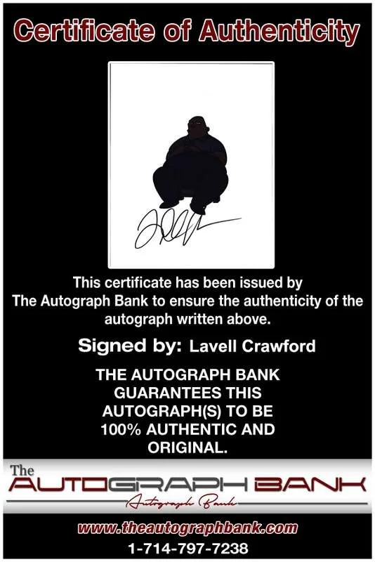 Lavell Crawford — Lavell Crawford signed celebrity 8x10 photo W/Cert Autograph 0443, image 2