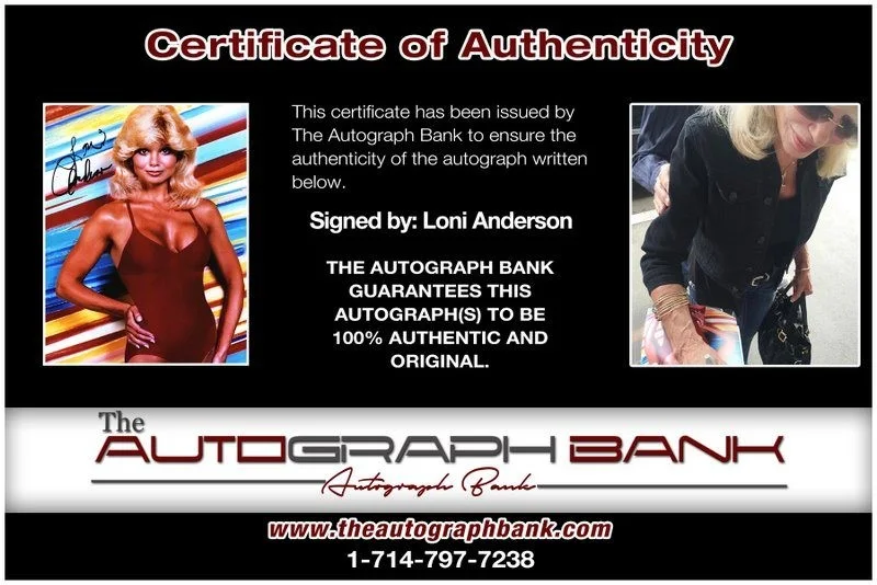 Loni Anderson — Loni Anderson authentic signed celebrity 8x10 photo W/Cert Autographed D1, изображение 2