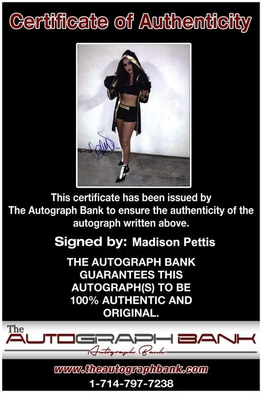 Madison Pettis — Madison Pettis signed celebrity 8x10 photo W/Cert Autograph 0462, image 2
