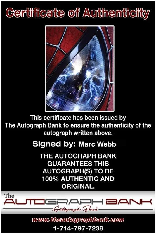 Marc Webb — Marc Webb signed celebrity 8x10 photo W/Cert Autograph 0477, изображение 2