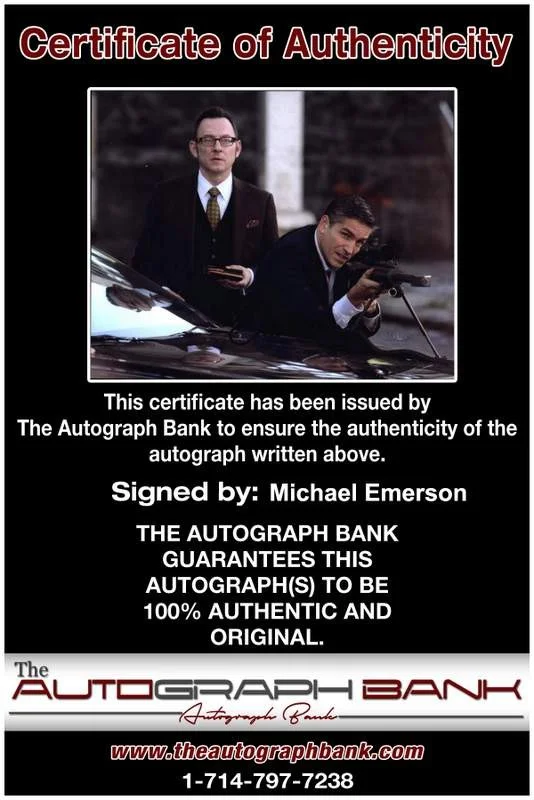 Michael Emerson — Michael Emerson signed celebrity 8x10 photo W/Cert Autograph 0487, изображение 2