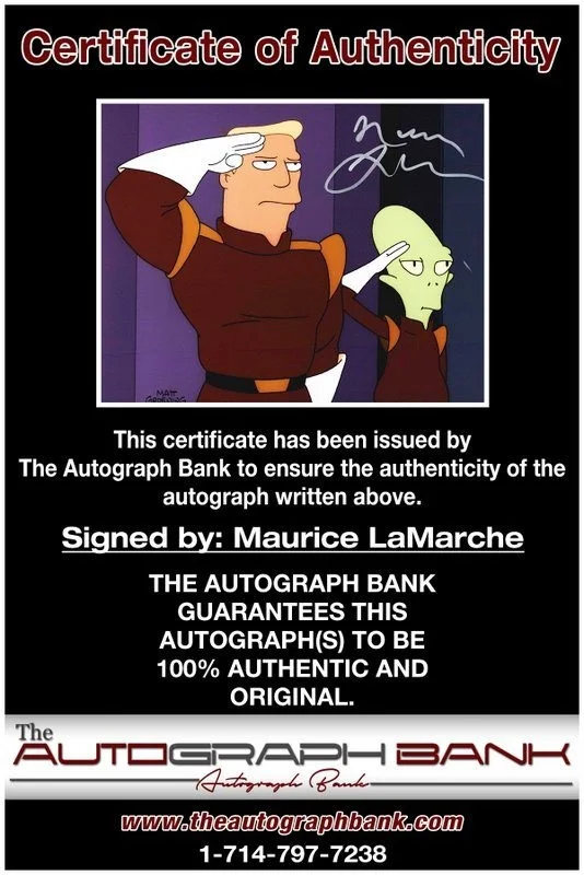 Maurice LaMarche — Maurice LaMarche authentic signed celebrity 8x10 photo W/Cert Autographed D1, image 2
