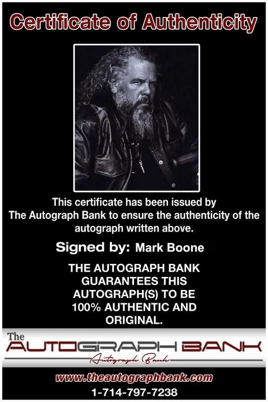 Mark Boone — Mark Boone signed celebrity 8x10 photo W/Cert Autograph 0479, изображение 2