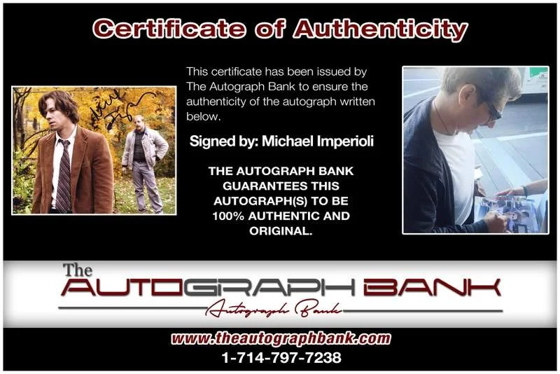 Michael Imperioli — Michael Imperioli authentic signed celebrity 8x10 photo W/Cert Autographed A0003, image 2