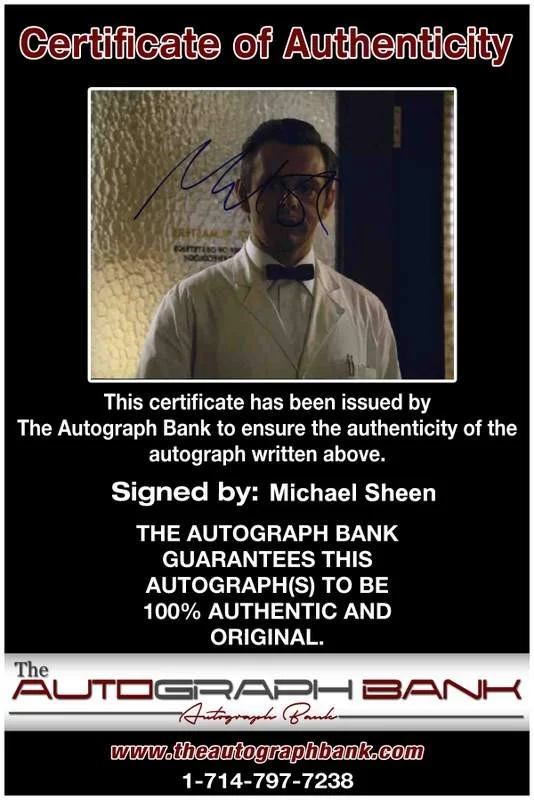 Michael Sheen — Michael Sheen signed celebrity 8x10 photo W/Cert Autograph 0279, image 2