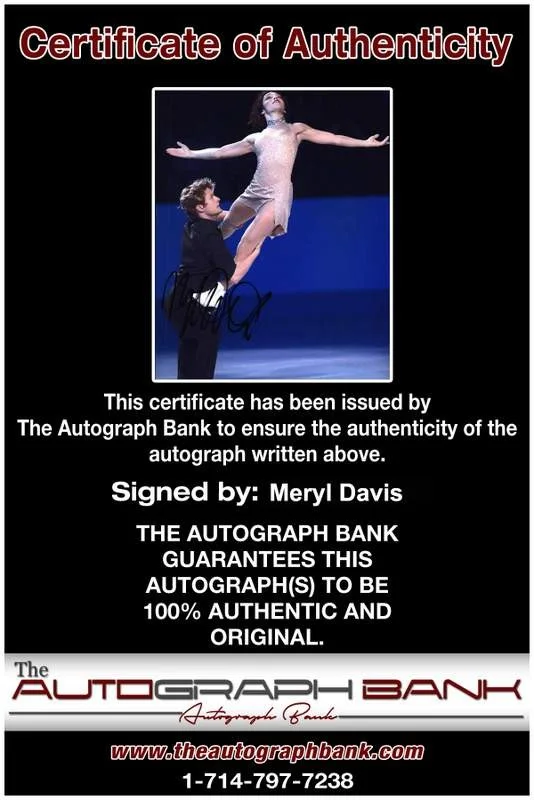 Meryl Davis — Meryl Davis signed celebrity 8x10 photo W/Cert Autograph 0486, image 2