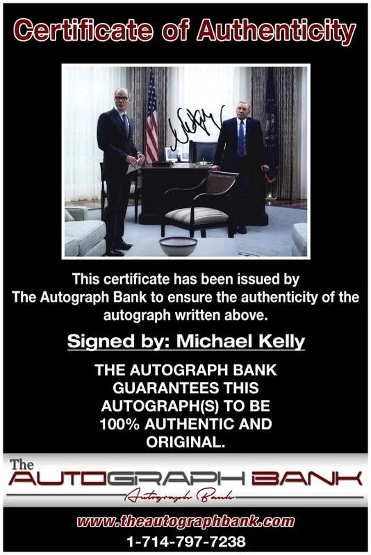 Michael Kelly — Michael Kelly authentic signed celebrity 8x10 photo W/Cert Autographed B0015, изображение 2