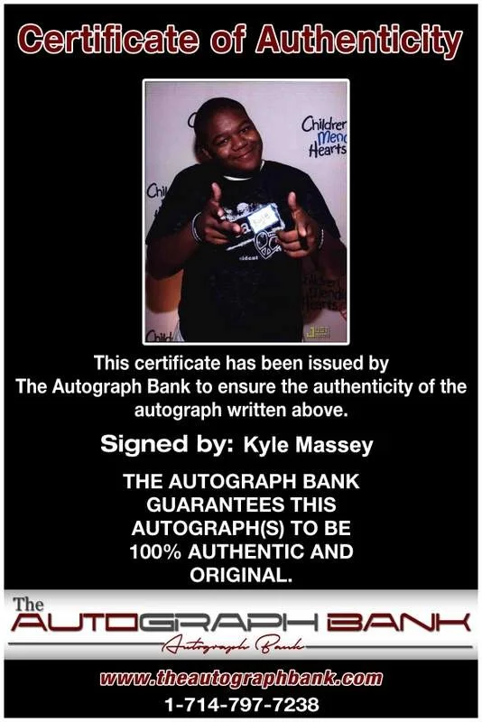 Kyle Massey — Kyle Massey signed celebrity 8x10 photo W/Cert Autograph 0250, изображение 2