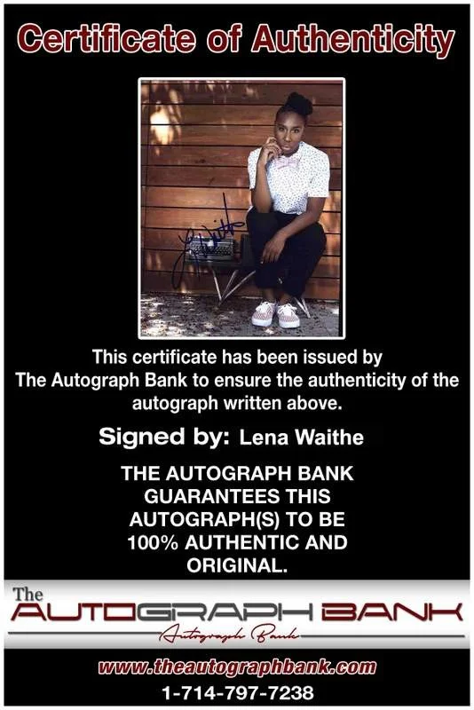 Lena Waithe — Lena Waithe signed celebrity 8x10 photo W/Cert Autograph 0260, изображение 2
