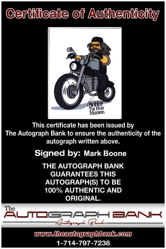 Mark Boone — Mark Boone signed celebrity 8x10 photo W/Cert Autograph 0478, изображение 2
