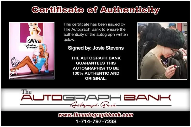 Josie Stevens — Josie Stevens authentic signed model 8x10 photo W/Cert Autographed A0003, image 2