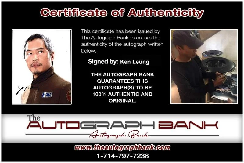 Ken Leung — Ken Leung signed celebrity 8x10 photo W/Cert Autograph 0419, изображение 2
