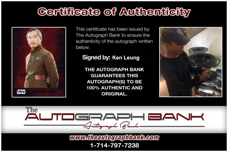 Ken Leung — Ken Leung signed celebrity 8x10 photo W/Cert Autograph 0418, изображение 2