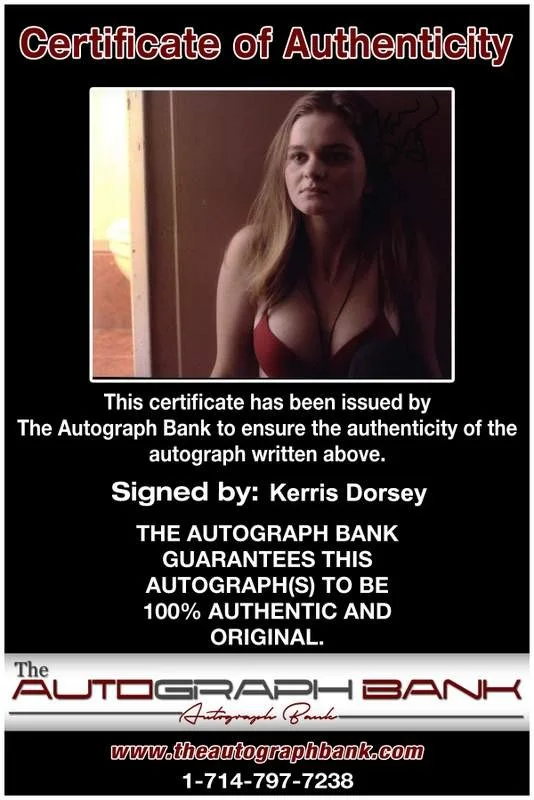 Kerris Dorsey — Kerris Dorsey signed celebrity 8x10 photo W/Cert Autograph 0421, image 2