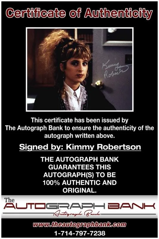 Kimmy Robertson — Kimmy Robertson authentic signed celebrity 8x10 photo W/Cert Autographed A0001, изображение 2