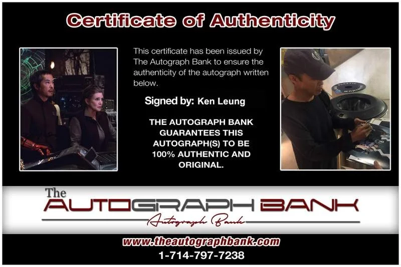 Ken Leung — Ken Leung signed celebrity 8x10 photo W/Cert Autograph 0420, изображение 2