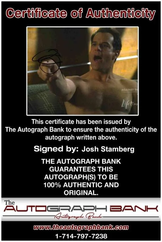 Josh Stamberg — Josh Stamberg signed celebrity 8x10 photo W/Cert Autograph 0228, image 2