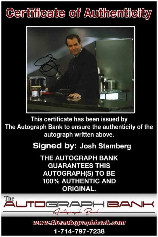 Josh Stamberg — Josh Stamberg signed celebrity 8x10 photo W/Cert Autograph 0226, image 2