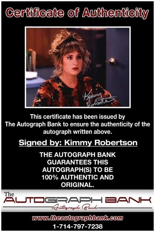 Kimmy Robertson — Kimmy Robertson authentic signed celebrity 8x10 photo W/Cert Autographed A0005, изображение 2
