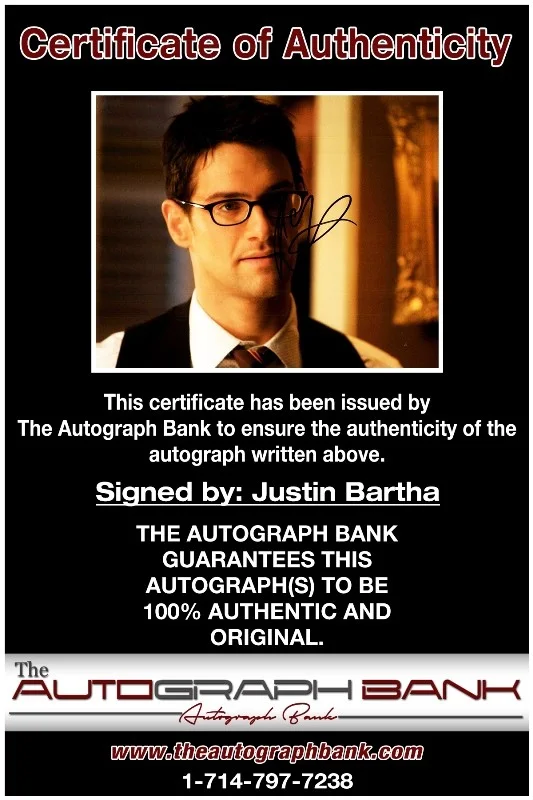 Justin Bartha — Justin Bartha authentic signed celebrity 8x10 photo W/Cert Autographed 132516a1, image 2