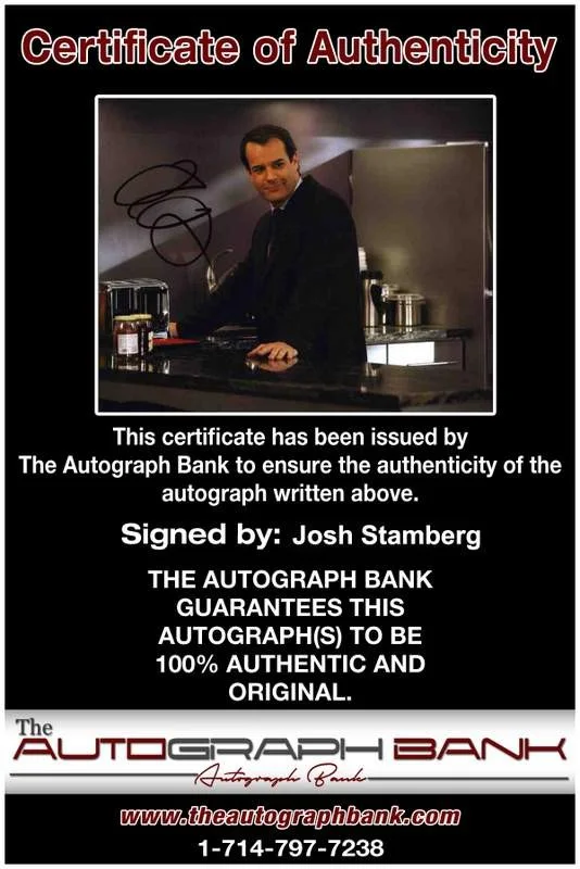 Josh Stamberg — Josh Stamberg signed celebrity 8x10 photo W/Cert Autograph 0229, image 2