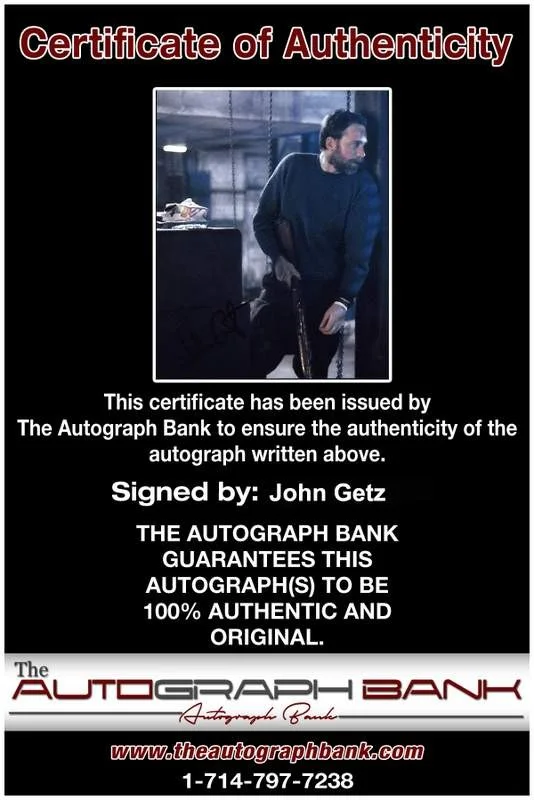 John Getz — John Getz signed celebrity 8x10 photo W/Cert Autograph 0351, изображение 2