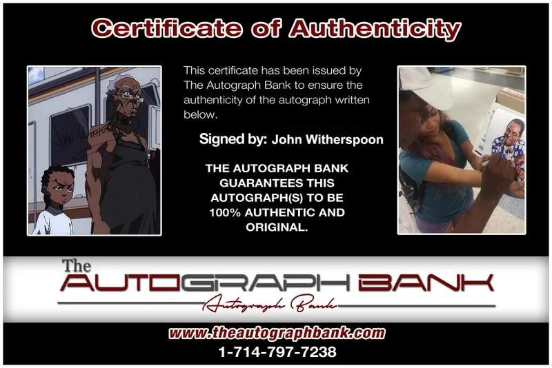 John Witherspoon — John Witherspoon signed celebrity 8x10 photo W/Certificate (132516q1), изображение 2