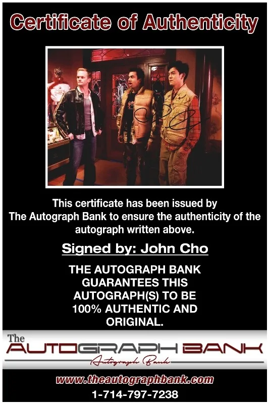 John Cho — John Cho authentic signed celebrity 8x10 photo W/Cert Autographed 132716d1, изображение 2