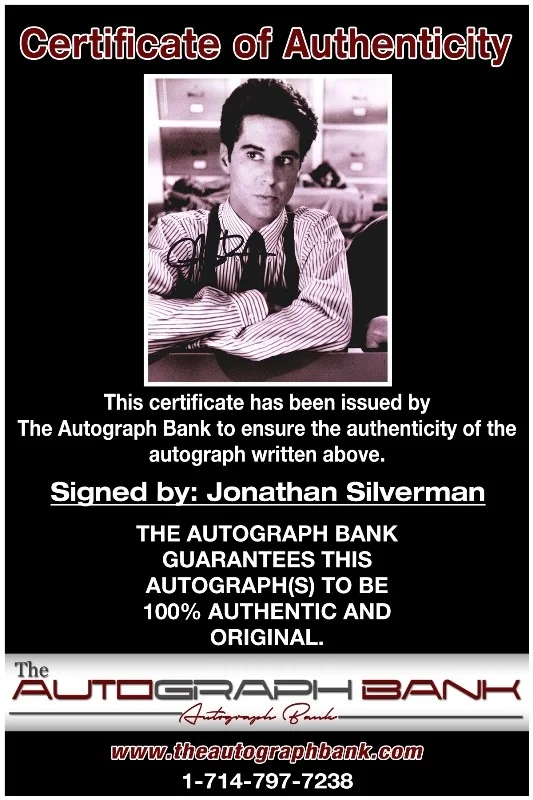 Jonathan Silverman — Jonathan Silverman authentic signed 8x10 photo |CERT Autographed 132716e1, image 2