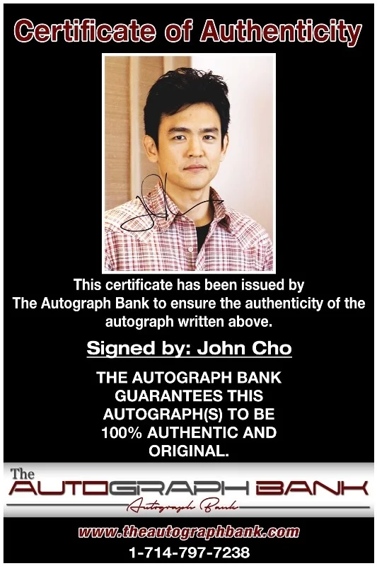 John Cho — John Cho authentic signed celebrity 8x10 photo W/Cert Autographed 132716a1, изображение 2